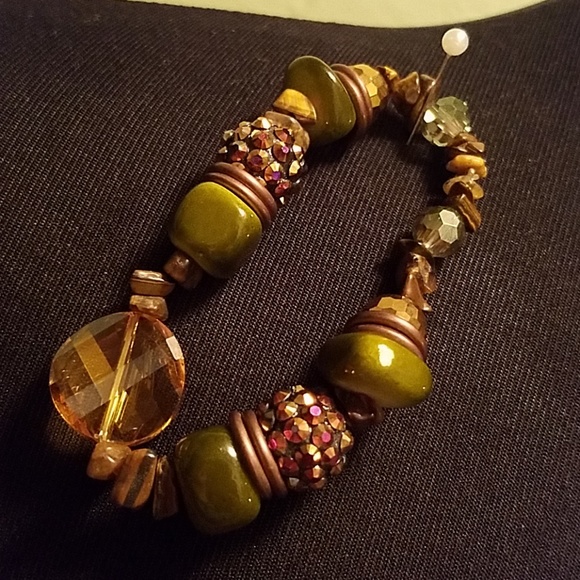 3pc natural stone and pearl set - Picture 6 of 7